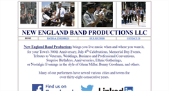 Desktop Screenshot of newenglandbandproductions.com